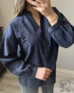 شومیز خامه‌دوزی با رنگبندی متنوع 102 - Image 2