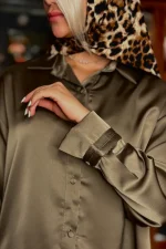 شومیز باکسی ساتن سیلک مجلسی 133 - Image 9