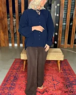 شومیز عروسکی لینن 1217 - Image 9