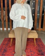 شومیز عروسکی لینن 1217 - Image 5
