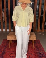 شومیز کراپ لینن 1283 - Image 2