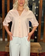 شومیز کراپ لینن 1283 - Image 3