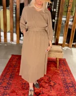 پیراهن طرح رومی سیلک کد 169 - Image 5