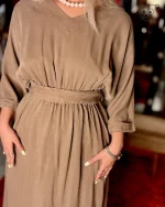پیراهن طرح رومی سیلک کد 169 - Image 6