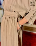 پیراهن طرح رومی سیلک کد 169 - Image 8