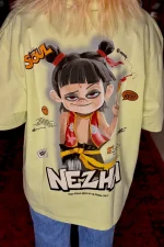 تیشرت لانگ باکس برند Nezha کد 146 - Image 2