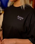 تیشرت کراپ باکسی  enjoy کد 180 - Image 2
