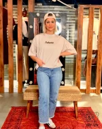 تیشرت کراپ باکسی  fasterols سیلیکونی کد 181 - Image 4